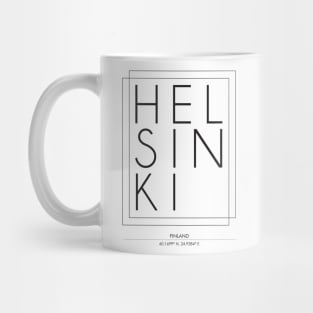 Helsinki City typography 2 Mug